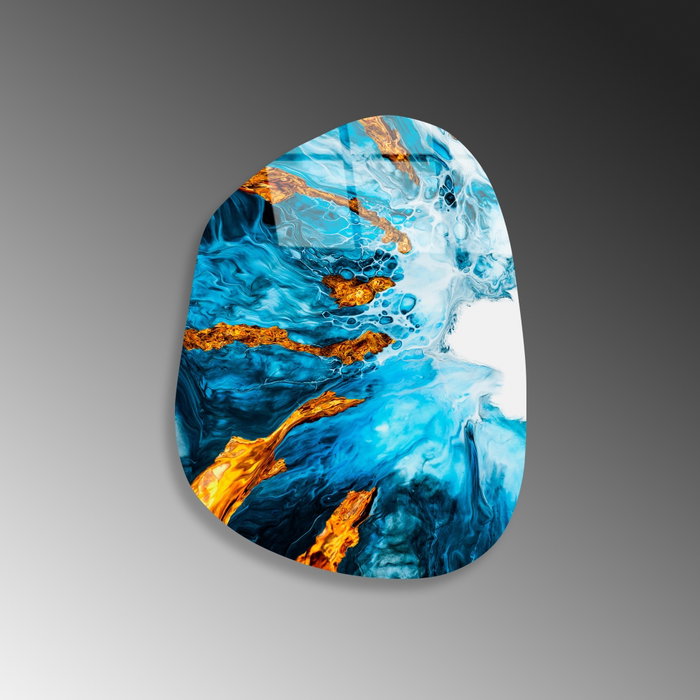Wallity Pintura decorativa de vidrio templado UV-1104 35 x 50 cm Multicolor